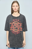 Polera Gris AC DC Talla M