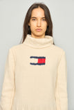 Sweater casual  blanco tommy hilfiger talla L 677