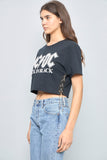 Top casual  negro lovemade talla M 562