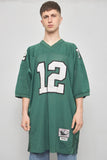 Polera casual  verde mitchell&ness talla Xl 619