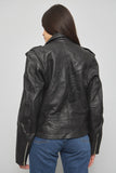 Chaqueta cuero  negro spartan talla M 307