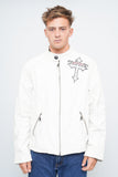 Jacket Blanco affliction Talla Xl