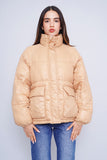 Parka Beige Abercrombie & Fitch Talla Xs