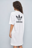 Vestido casual  blanco  adidas talla M 709