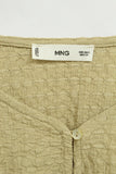 Blusa Beige Mango Talla S Image 3