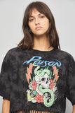 Polera casual  gris poison talla L 666