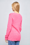 Sweater casual  rosado ralph lauren talla L 533