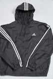 Cortaviento casual  negro  adidas talla L 619