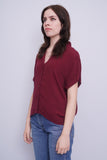 Blusa Burdeo Banana Republic Talla S Image 1