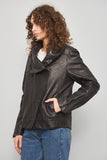 Chaqueta cuero  negro helmut lang talla L 577