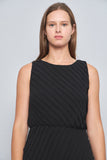 Vestido casual  negro halston talla M 267