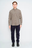 Camisa cuadrille gris/cafe J Crew Talla M Image 3