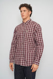 Camisa escocesa azul/rojo Lacoste Talla L Image 1