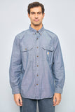 Camisa casual  azul carhartt talla L 144