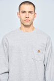 Polera casual  gris carhartt talla L 927