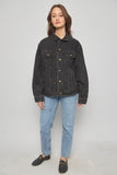 Chaqueta denim  negro lee talla M 074