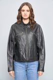 Chaqueta cuero  negro levis talla L 769