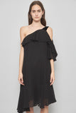 Vestido casual  negro zara talla M 492