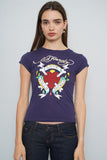 Polera Azul Ed Hardy Talla M Image 0