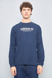 Polera casual  azul  adidas talla L 676