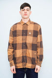 Camisa escocesa cafe Carhartt Talla L Image 0