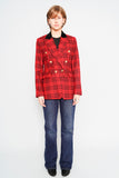 Blazer cuadrille rojo Banana Republic Talla 6 Image 3