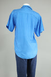 Blusa Azul factory Talla M Image 2