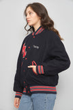 Bomber casual  azul holloway talla M 093