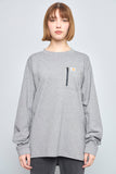 Polera casual  gris carhartt talla L 510