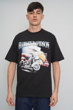 Polera Negro harley davidson Talla L