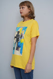 Polera Amarillo jean michel basquiat Talla M Image 1