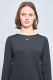 Polera casual  negro nike talla M 042