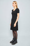 Vestido casual  negro polo talla Xs 524