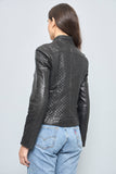 Chaqueta cuero  negro dkny talla M 541