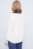 Blusa crema/negro mod cloth Talla M Image 2
