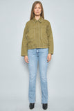 Chaqueta casual  verde zara talla M 933