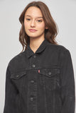 Chaqueta denim  negro levis talla S 076