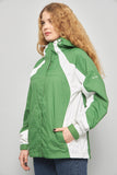 Cortaviento casual  verde columbia talla L 185