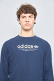 Polera casual  azul  adidas talla L 676