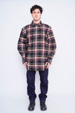 Camisa escocesa rojo/negro/cafe Carhartt Talla L Image 3