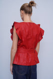 Top Rojo uterqüe Talla L Image 2