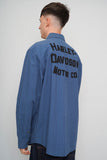 Camisa Azul harley davidson Talla Xl Image 2