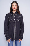 Camisa Negro Scully Talla Xl