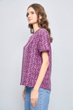 Top casual  morado clio talla M 746