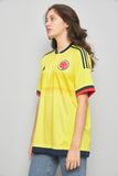 Polera casual  amarillo  adidas talla L 077