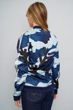 Polerón camuflaje azul Adidas Originals Talla Xl Y Image 2