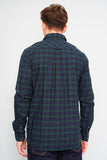 Camisa escocesa verde/azul Lacoste Talla M Image 2