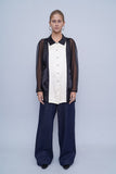 Blusa bicolor n/b valentino intimo Talla L Image 3
