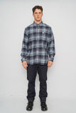 Camisa escocesa azul Carhartt Talla L Image 3