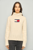 Sweater casual  blanco tommy hilfiger talla L 677